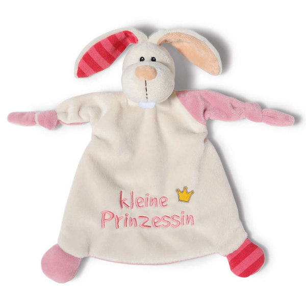 My First NICI Comfort Blanket 40042 - NICI Comforter Rabbit "Kleine Prinzessin" - 25x25cm