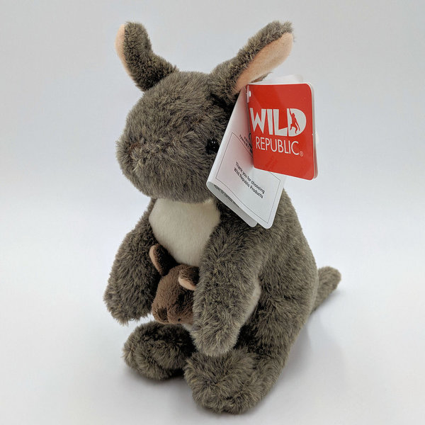 Wild Republic Mini Cuddlekins Känguru 10867 - Wild Republic Känguru mit Baby 21cm