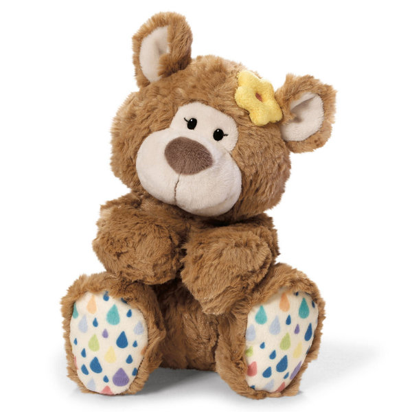 NICI Dangling Classic Bear Girl caramel 40480 - NICI Cuddly Bear 25cm - Collectible