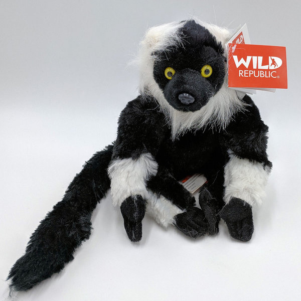 Wild Republic Mini Cuddlekins Schwarzweißer Vari 12271 - Wild Republic Lemur 17cm
