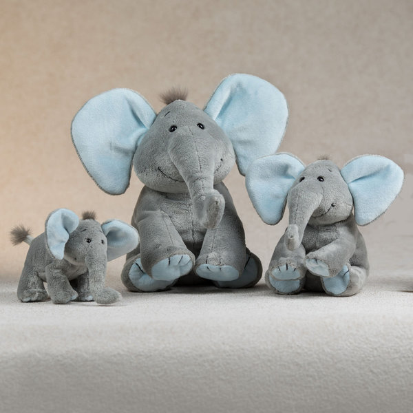 Schaffer Stofftier, Kuscheltier, Schaffer Elefant Babysugar blue 5183 - 30cm