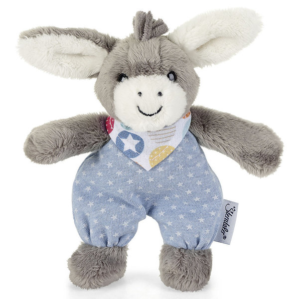 Sterntaler Mini soft toy Emmi 3052000 - Sterntaler cuddly toy donkey with rattle 17cm