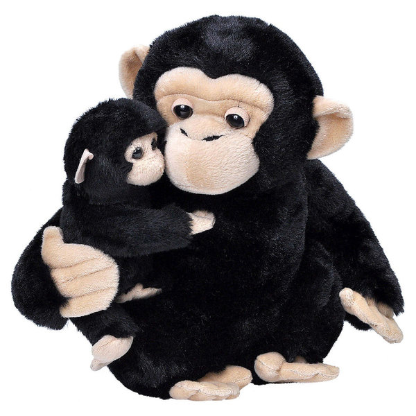 Wild Republic Mom & Baby Schimpanse 24091 - Wild Republic Schimpanse mit Kind 32cm