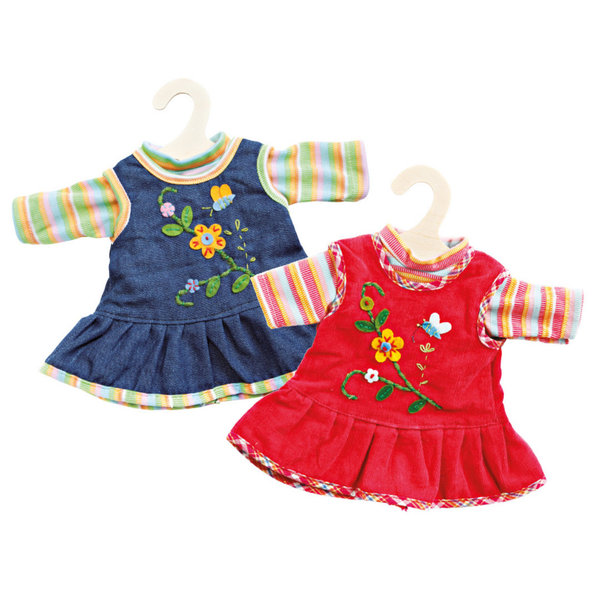 Heless Peppiges rotes Kleid mit T-Shirt 510 - Heless Puppenbekleidung Gr. 35-45cm