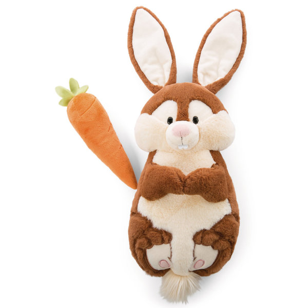NICI Kissen Hase Poline Bunny mit Karotte 47351 - NICI Figürliches Kuscheltierkissen 38x20cm