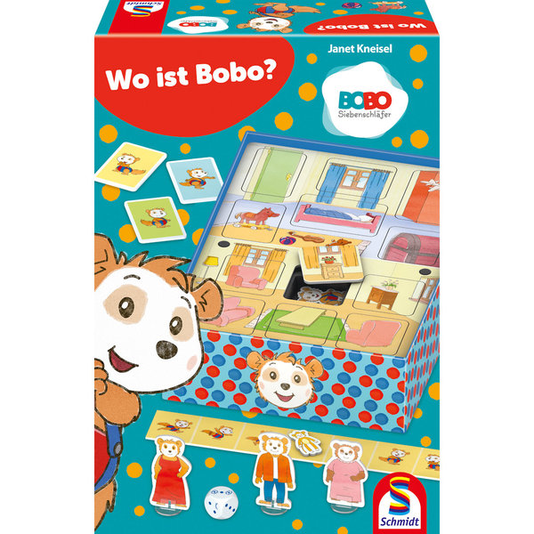 Schmidt Spiele "Wo ist Bobo?" 40622 - Bobo Siebenschläfer Suchspiel für 2-4 Spieler
