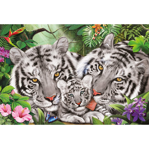 Schmidt Spiele Kinderpuzzle "Tigerfamilie" 56420 - Schmidt Puzzle 150 Teile