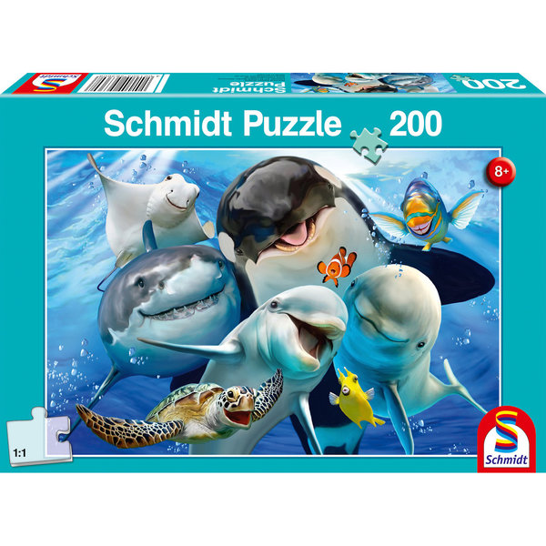 Schmidt Spiele Kinderpuzzle "Unterwasser Freunde" 56360 - Schmidt Puzzle 200 Teile