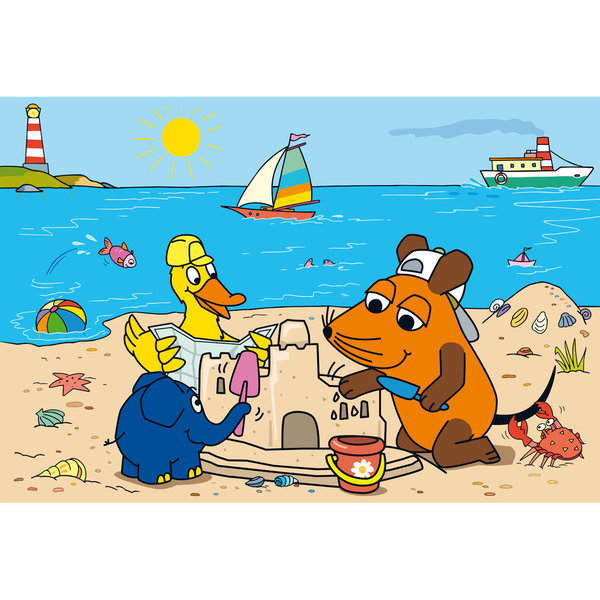 Schmidt Spiele Kinderpuzzle "Die Maus - Gute Freunde" 56212 - Schmidt Puzzle 3x24 Teile