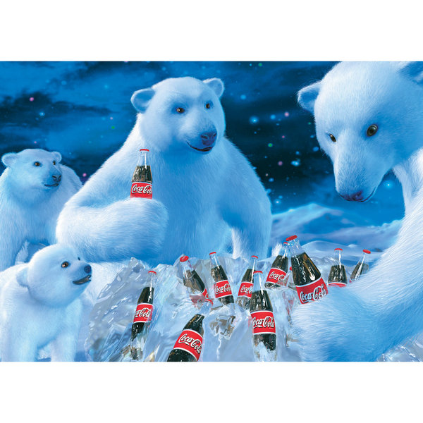 Schmidt Spiele Erwachsenenpuzzle "Coca Cola - Polarbären" 59913 - Schmidt Puzzle 1000 Teile